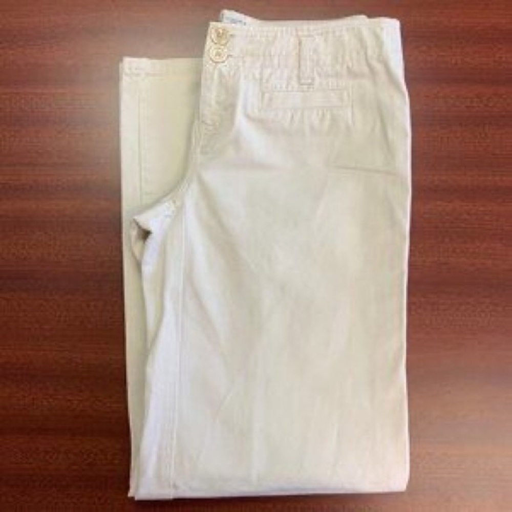 LondonJeans Chino Khaki the Eva fit wide leg pants